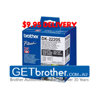 Brother DK-22205 White Roll Genuine - 62mm x 30.48m (DK-22205)