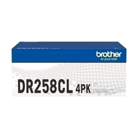 Brother DR-258CL Genuine Drum Unit Set - 4 Pack - Up to 20,000 Pages Each (1 Page/Job)