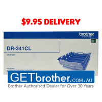 Brother DR-341CL Drum Unit Genuine - 25,000 pages to suit HL-L8250CDN,  HL-L8350CDW, MFC-L8600CDW, MFC-L8850CDW (DR-341CL)