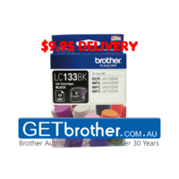 Brother LC-133 Black Ink Cartridge Genuine - up to 600 pages (LC-133BK)
