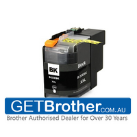 Brother LC-23EBK Black Ink Cartridge Genuine - Up to 2,400 Pages (LC-23EBK)