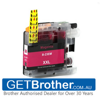 Brother LC-23EM Magenta Ink Cartridge Genuine - Up to 1,200 Pages (LC-23EM)