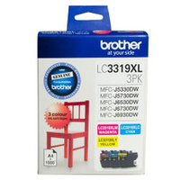 Brother LC-3319XL3PK CMY Colour Pack Genuine - 1,500 pages (LC-3319XL3PK)