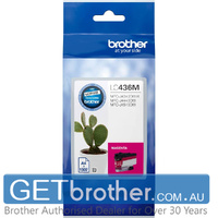 Brother LC-436M Magenta Ink Cartridge Genuine - 1,500 Pages (LC-436M)