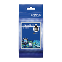 Brother LC-536XXLBK Genuine Black Super High Yield Ink Cartridge - Up to 5,000 Pages