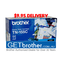 Brother TN-155C Cyan Toner Cartridge Genuine - 4,000 pages (TN-155C)