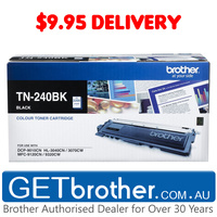 Brother TN-240 Black Toner Cartridge Genuine - 2,200 pages (TN-240BK)