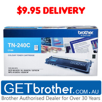 Brother TN-240 Cyan Toner Cartridge Genuine - 1,400 pages (TN-240C)