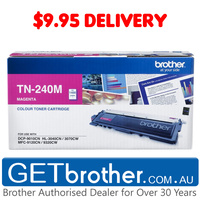Brother TN-240 Magenta Toner Cartridge Genuine - 1,400 pages (TN-240M)