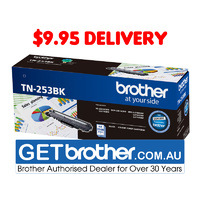 Brother TN-253BK Black Toner Cartridge Genuine - 2,500 pages (TN-253BK)