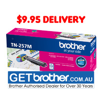 Brother TN-257M Magenta High Yield Toner Cartridge Genuine - 2,300 pages (TN-257M)