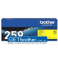 Brother TN-259Y Yellow Toner Cartridge Genuine - (TN-259Y) 4,000 Pages