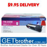 Brother TN-340 Magenta Toner Cartridge Genuine - 1,500 pgs (TN-340M)