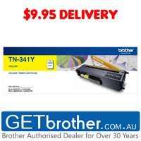 Brother TN-341 Yellow Toner Cartridge Genuine - 1,500 pages (TN-341Y)