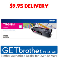 Brother TN-349 Magenta Toner Cartridge Genuine - 6,000 pages (TN-349M)