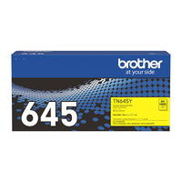 Brother TN-645Y Genuine Yellow Standard Yield Toner Cartridge - Up to 1,800 Pages