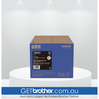 Brother TN-851BK Black Toner Cartridge Genuine - 9,000 Pages (TN-851BK)