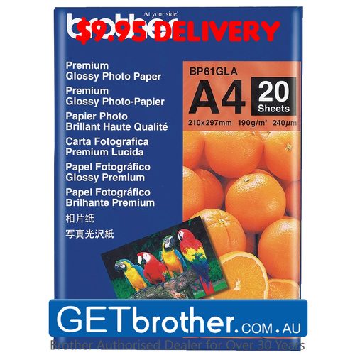Brother BP-61GLA Glossy Paper Genuine (BP-61GLA)
