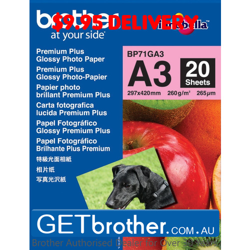 Brother BP-71GA3 Glossy Paper Genuine (BP-71GA3)