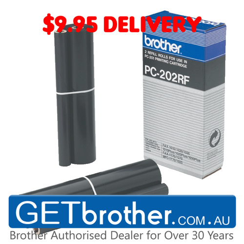 Brother PC-202 Print refill rolls x 2 - 420 pages (PC-202RF)