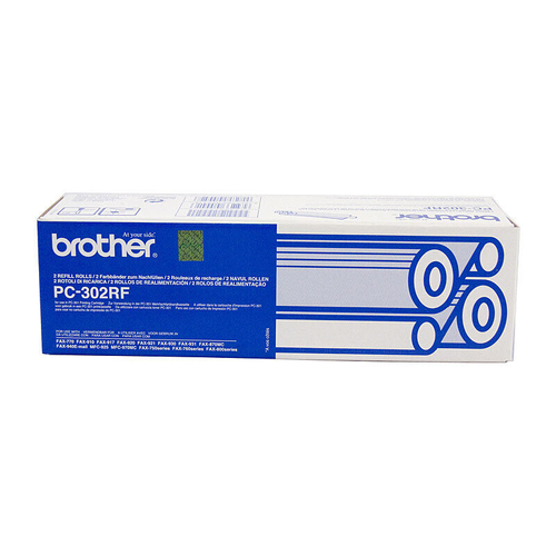 Brother PC-302RF Genuine Fax Thermal Transfer Ribbon Refill Rolls