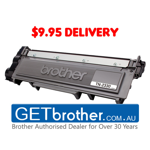 Brother TN-2330 Toner Cartridge Genuine - 1,200 pages (TN-2330)