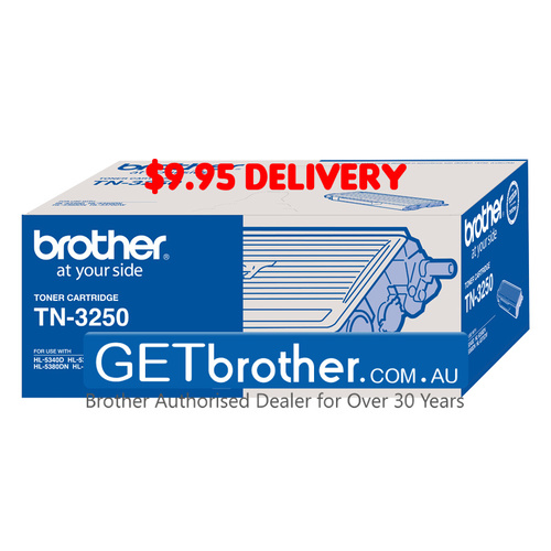 Brother TN-3250 Toner Cartridge Genuine - 3,000 pages  (TN-3250)