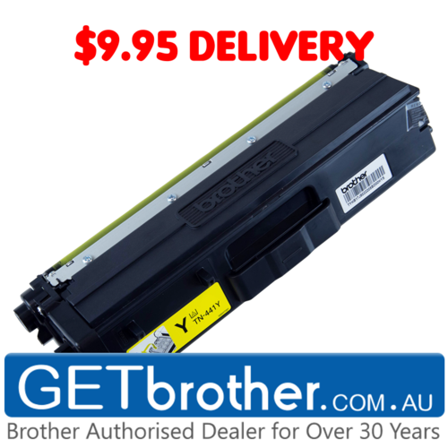 Brother TN-441Y Yellow Toner Cartridge Genuine - 1,800 pages (TN-441Y)