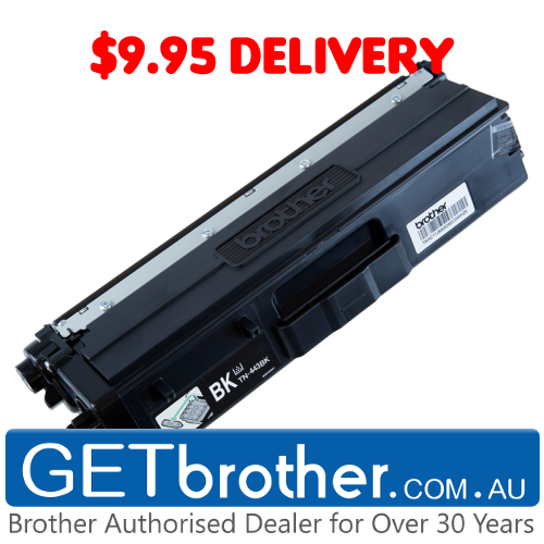 Brother TN-443BK Black Toner Cartridge Genuine - 4,500 pages (TN-443BK)