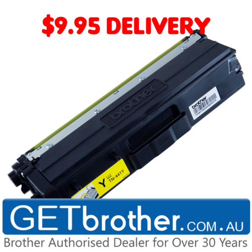 Brother TN-443Y Yellow Toner Cartridge Genuine - 4,000 pages (TN-443Y)