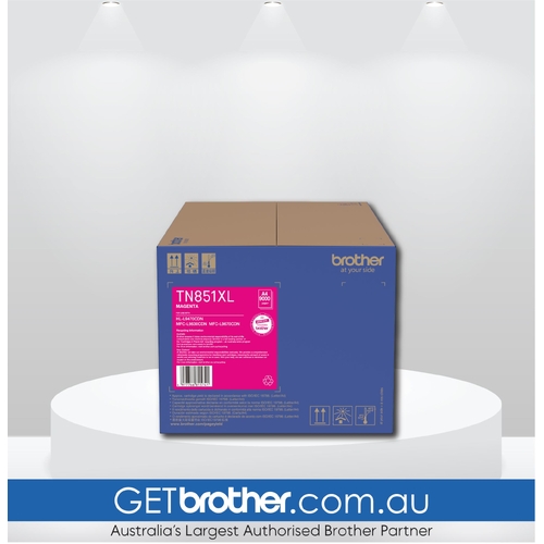 Brother TN-851XLM Magenta Toner Cartridge Genuine - 9,000 Pages (TN-851XLM)